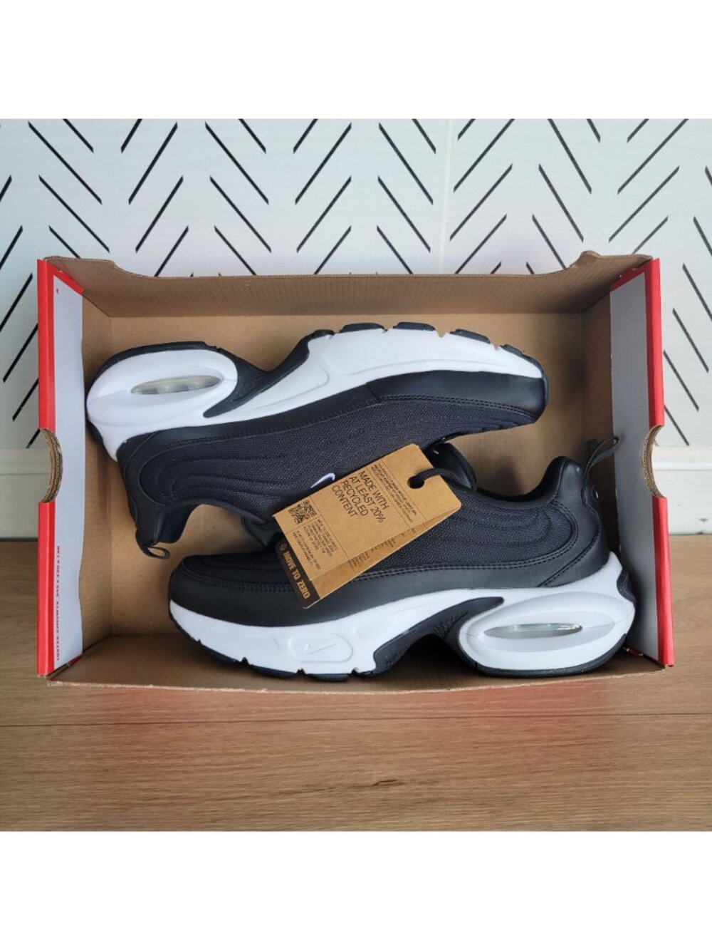 ✨Nike Air Max Portal Sz 8.5 Men Shoes Athletic Sneakers Black White HF3053-001✨ - Picture 7 of 11